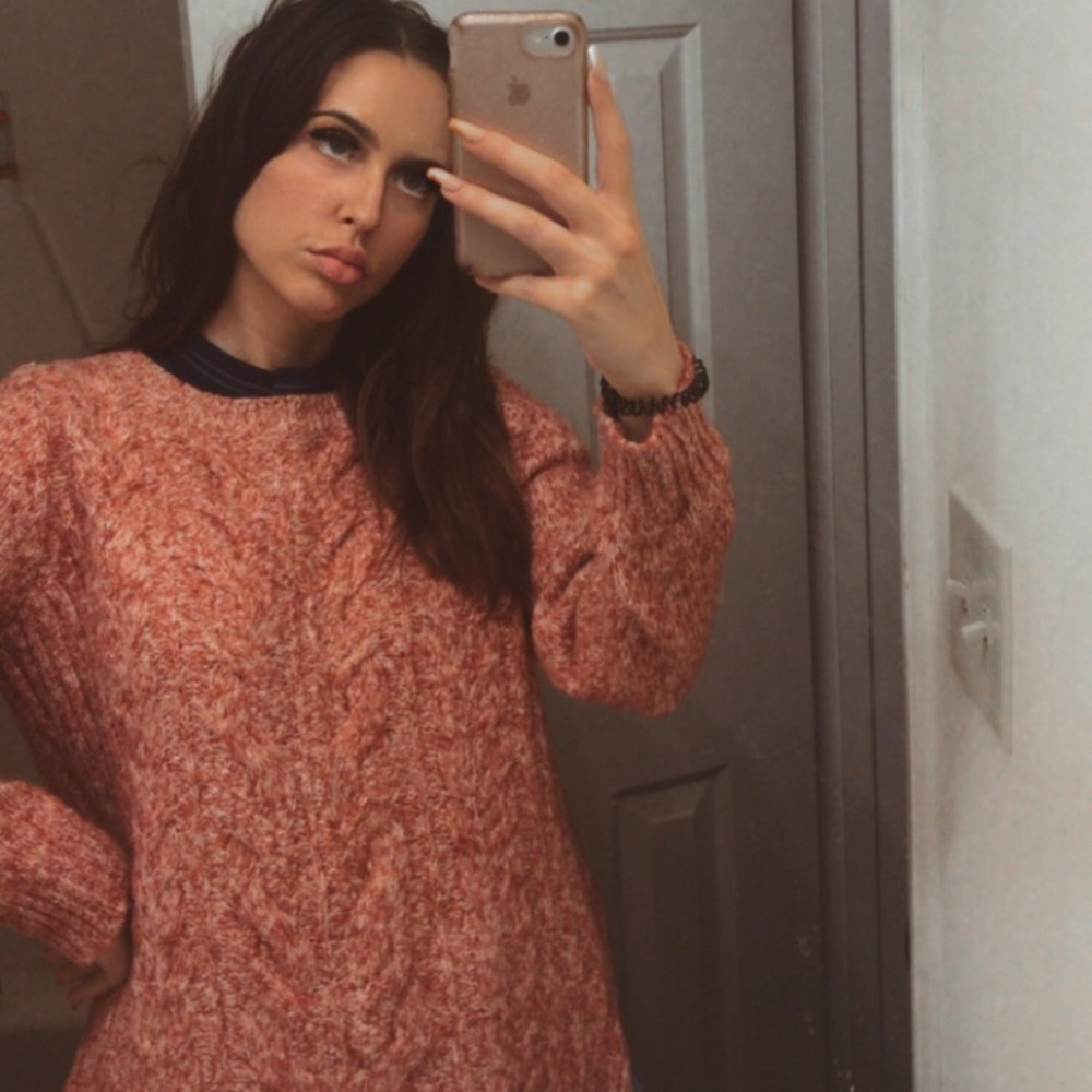 Coral Tommy sweater